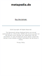 Mobile Screenshot of metapedia.de